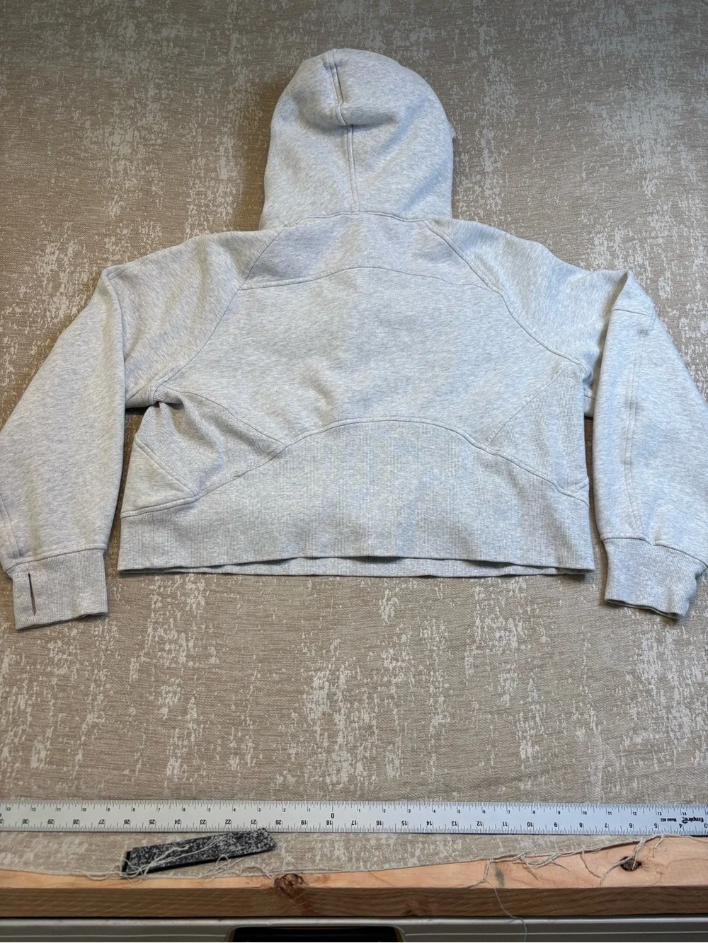 Lululemon Scuba Oversized Half-Zip Hoodie Heathered Core Medium Grey M/L